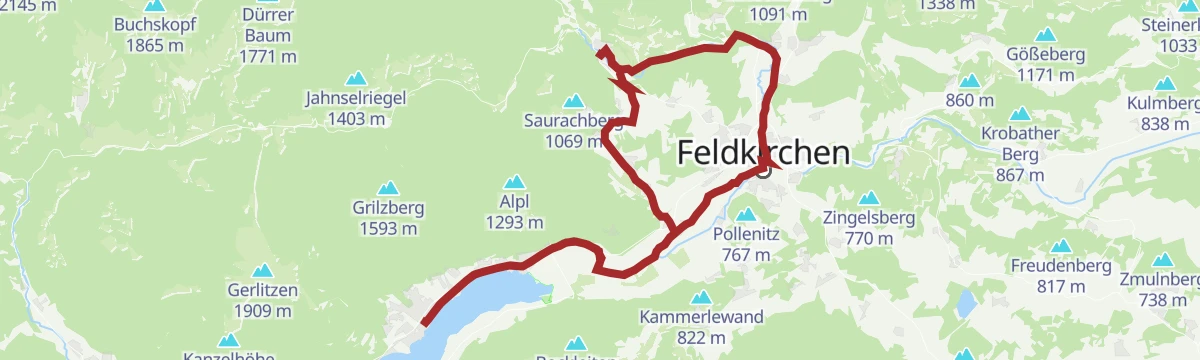 Route map: Tiebeltour Genussrad